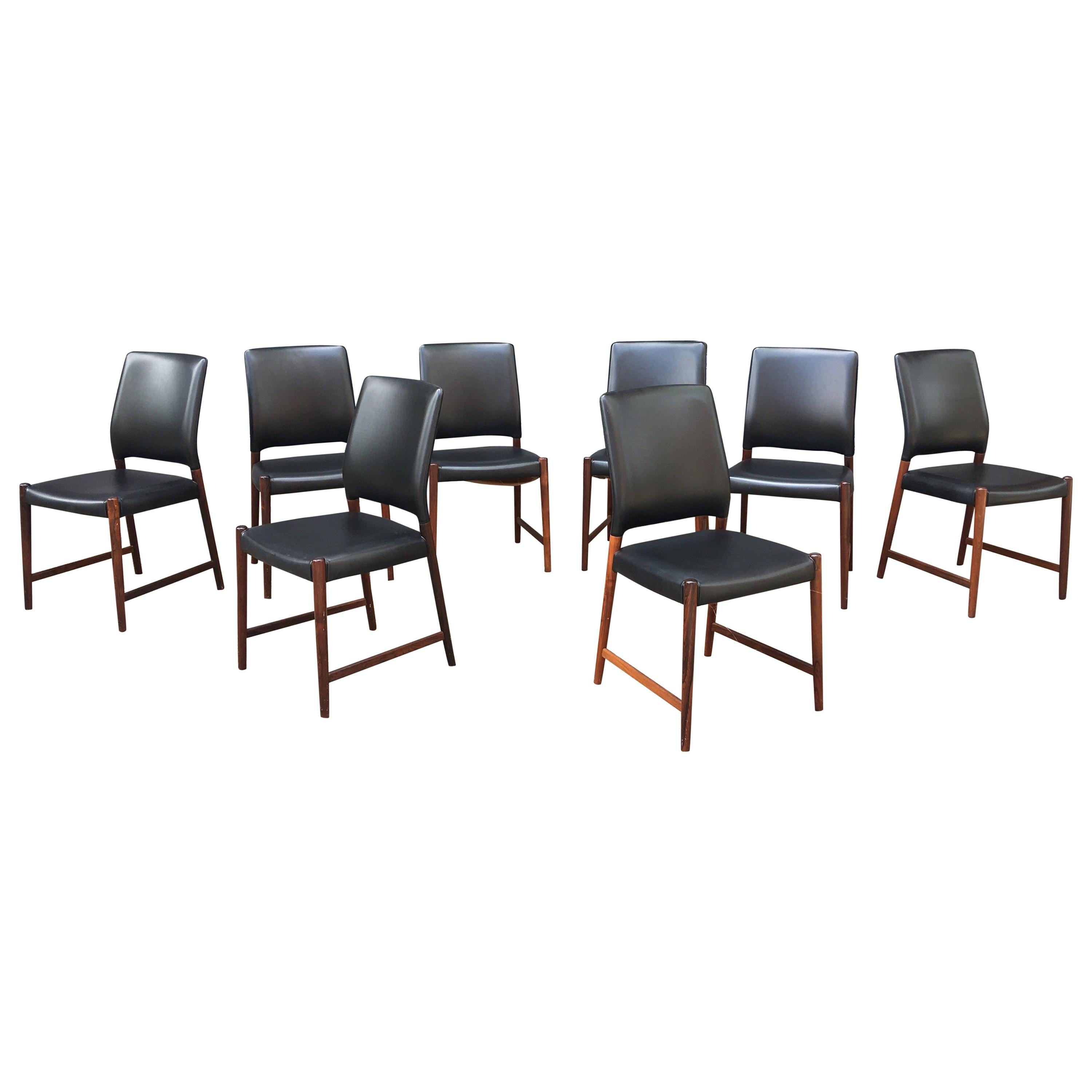 Set of 8 Torbjorn Afdal Rosewood Dining Chairs