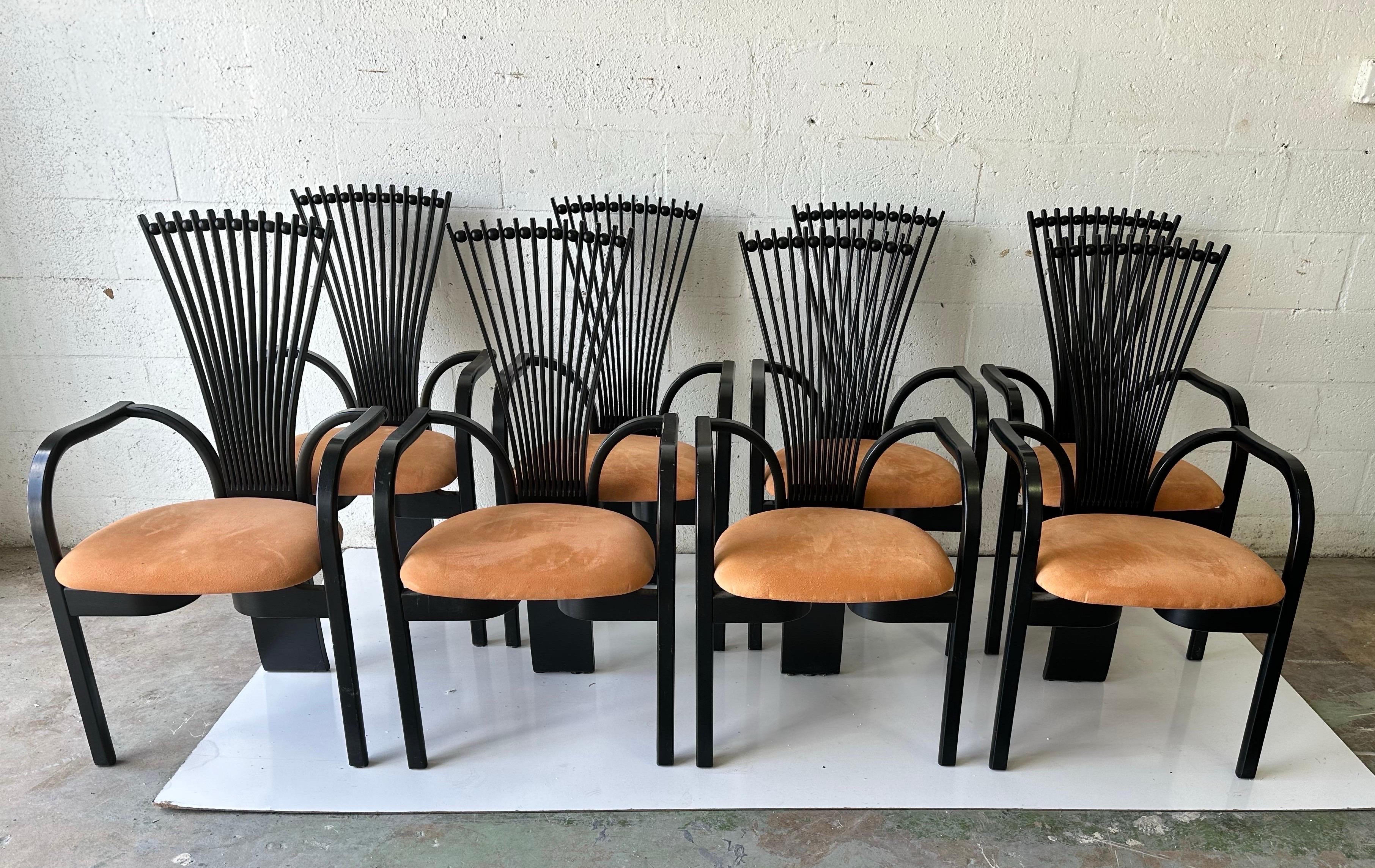 Norvégien Ensemble de 8 fauteuils Totem de Torstein  Nielsen pour Westnofa en vente