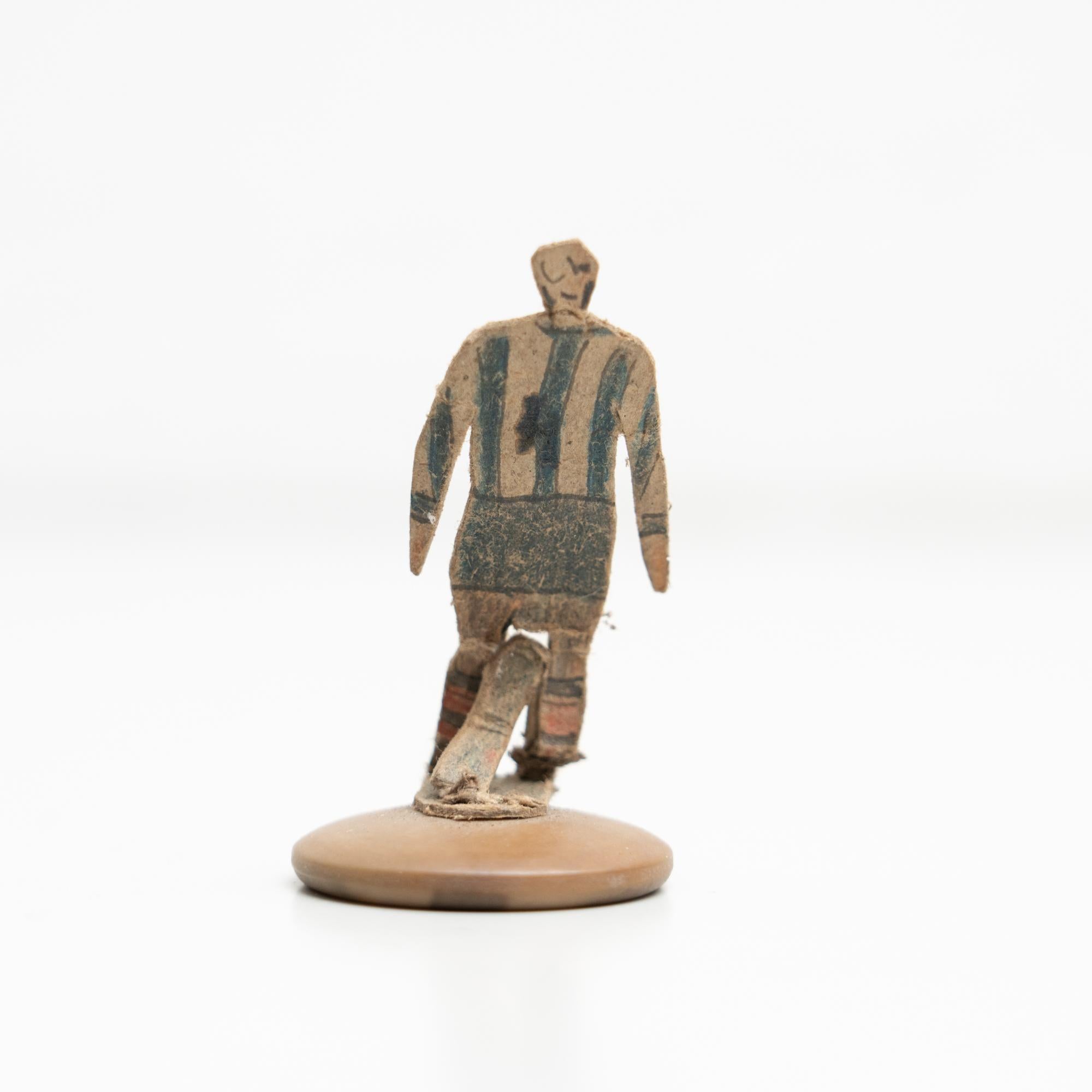 Set of 8 Traditional Antique Button Soccer Game Figures, circa 1950 For Sale 3