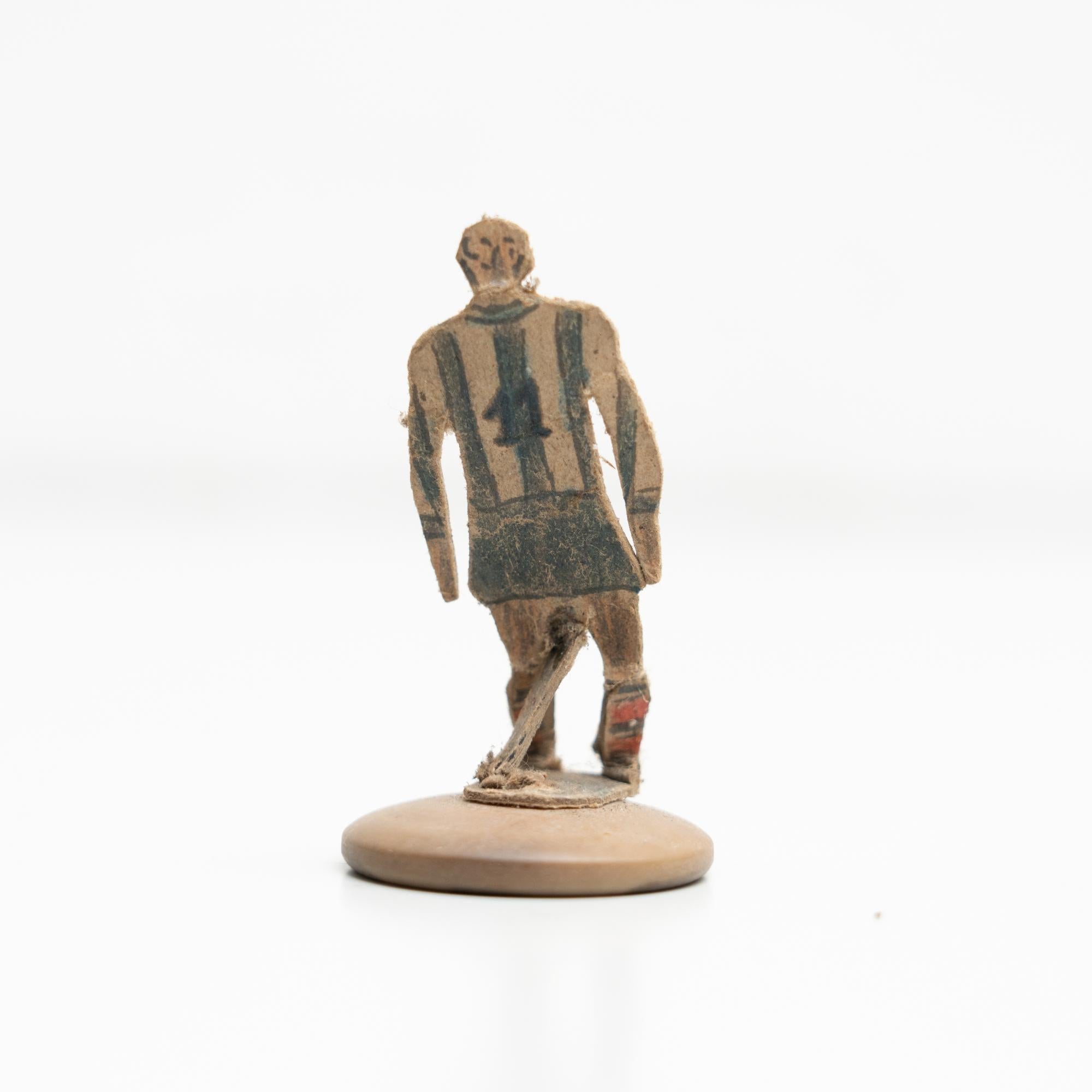 Set of 8 Traditional Antique Button Soccer Game Figures, circa 1950 For Sale 4