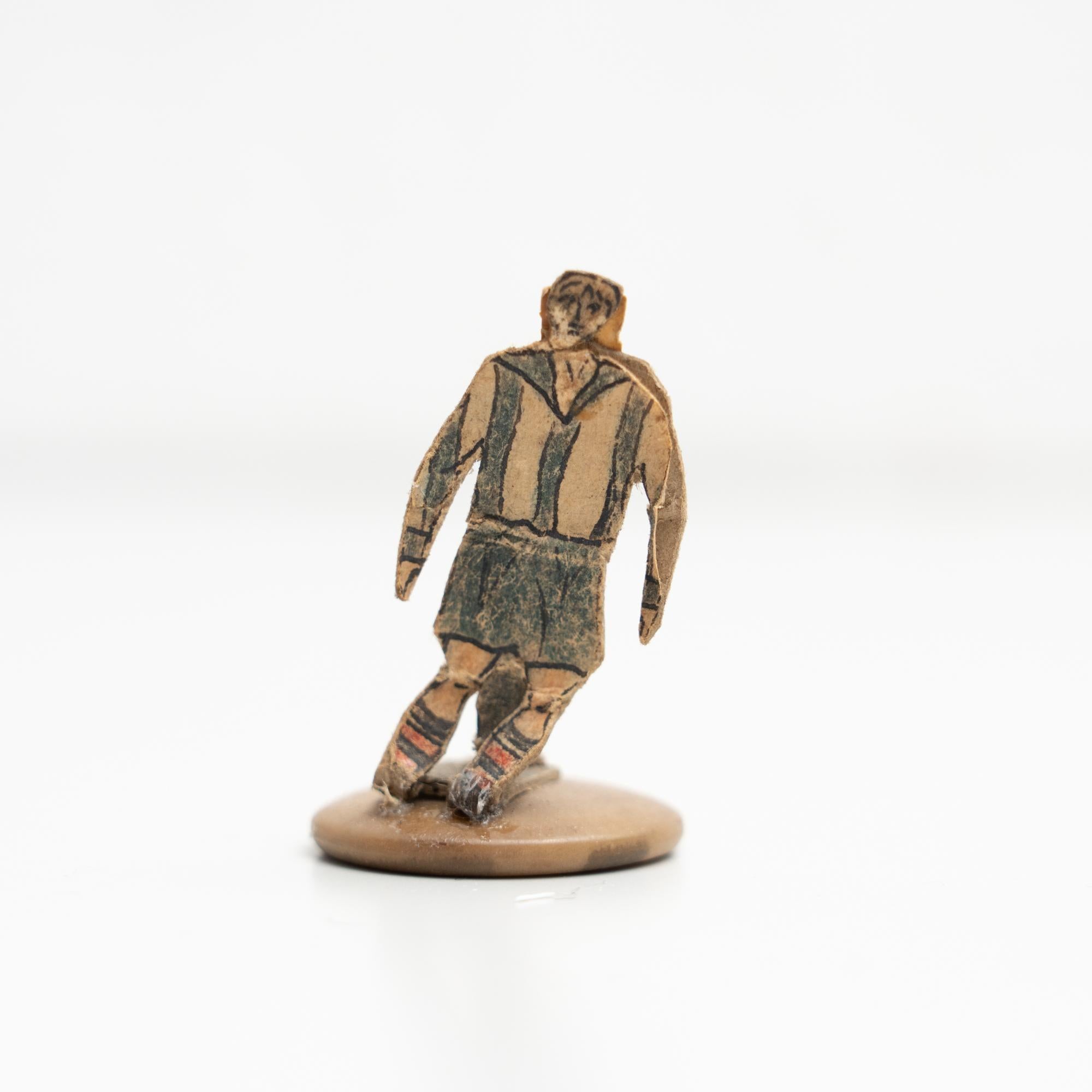 Set of 8 Traditional Antique Button Soccer Game Figures, circa 1950 For Sale 8