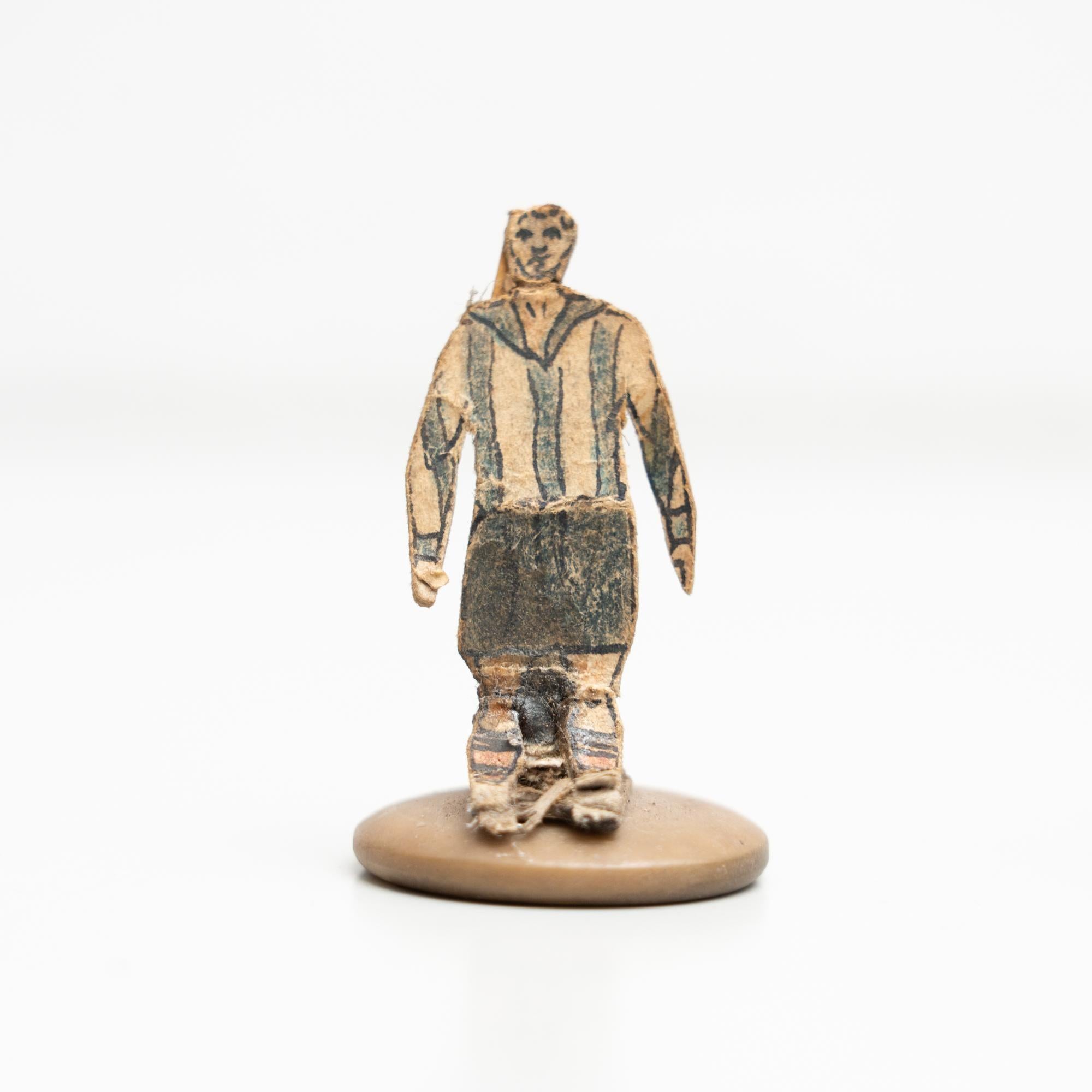 Set of 8 Traditional Antique Button Soccer Game Figures, circa 1950 For Sale 10