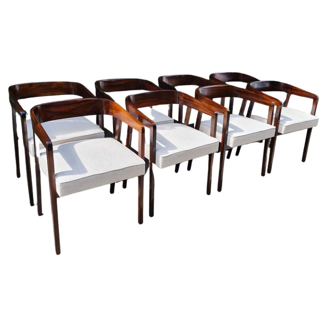 Set of 8 "U" Dining Chair, Rarest Version For Sale