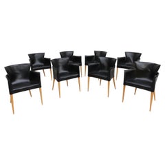 Set of 8 Vela Armchairs by Carlo Bartoli for Matteo Grassi