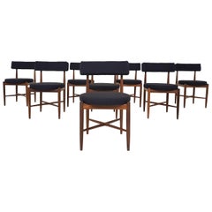 Set of 8 Victor Wilkins Teak Dining Chairs for G-plan, United Kingdom, 1960s