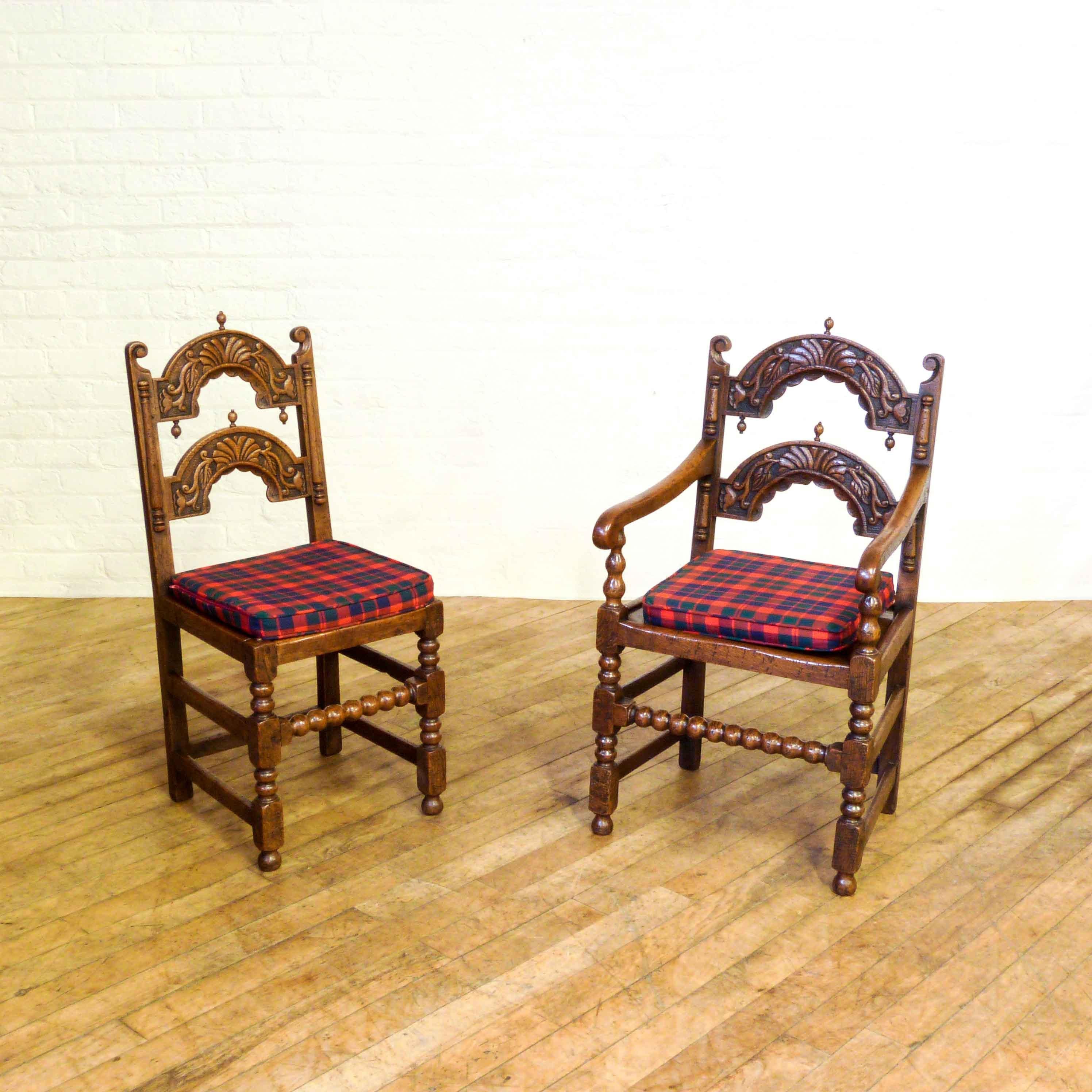 Set of 8 Victorian Derbyshire Style Chairs For Sale 6