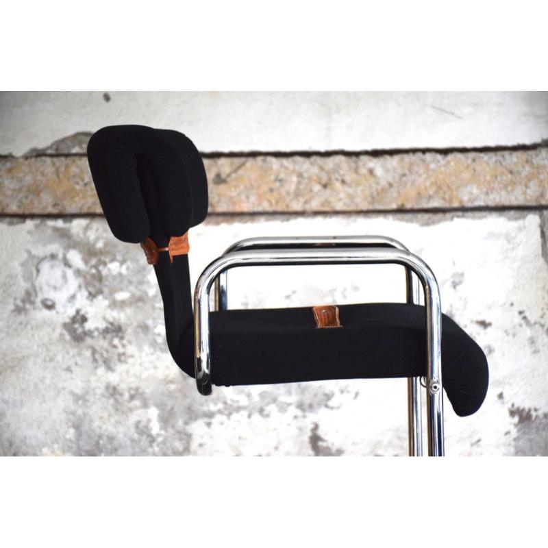 Set of 8 Vintage Armchairs by Guido Faleschini, Italy, 1970s For Sale 4