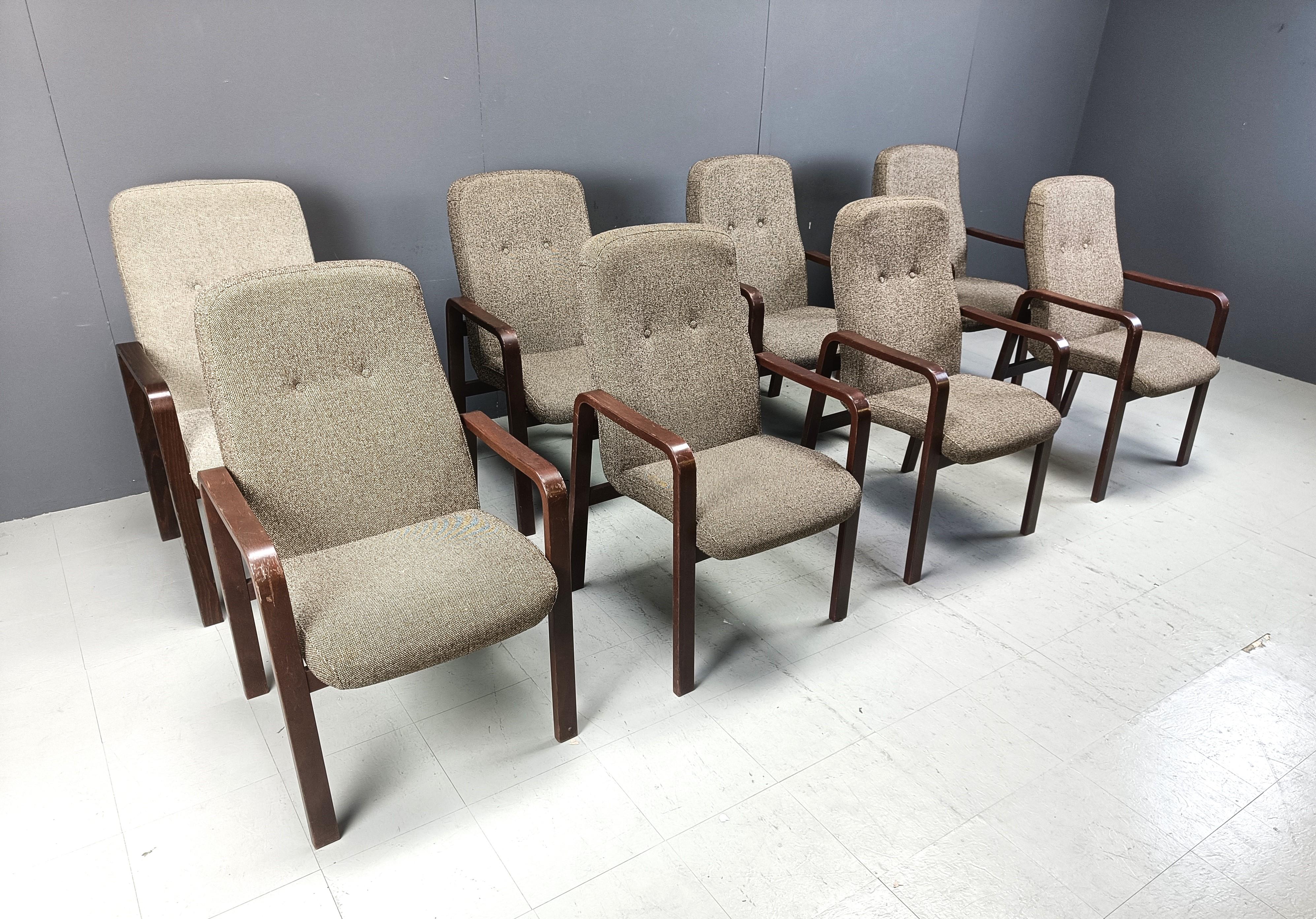 Late 20th Century Set of 8 vintage bentwood armchairs, 1993 For Sale