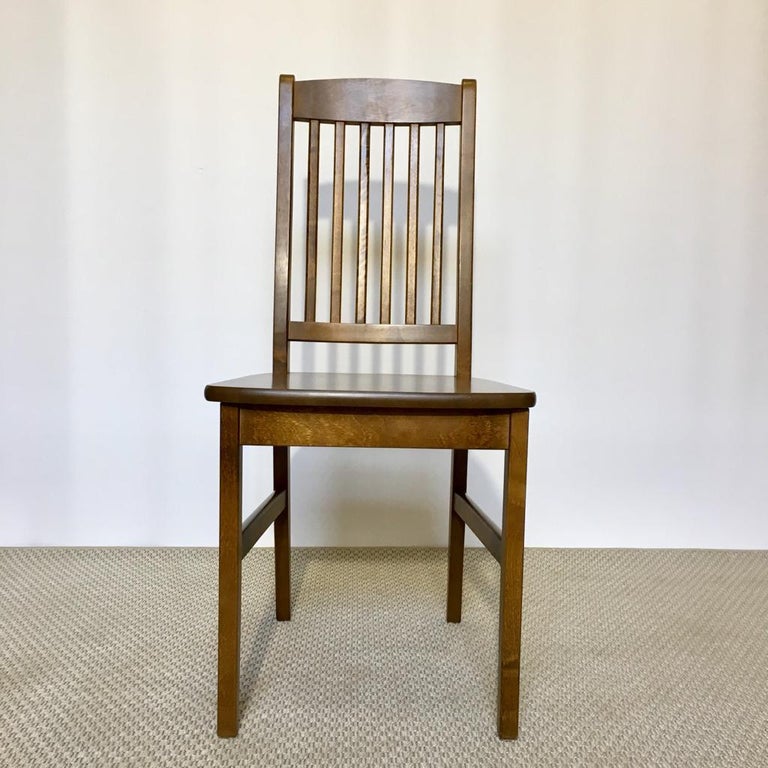 Set of 8 Vintage Birch Dining Chairs at 1stDibs