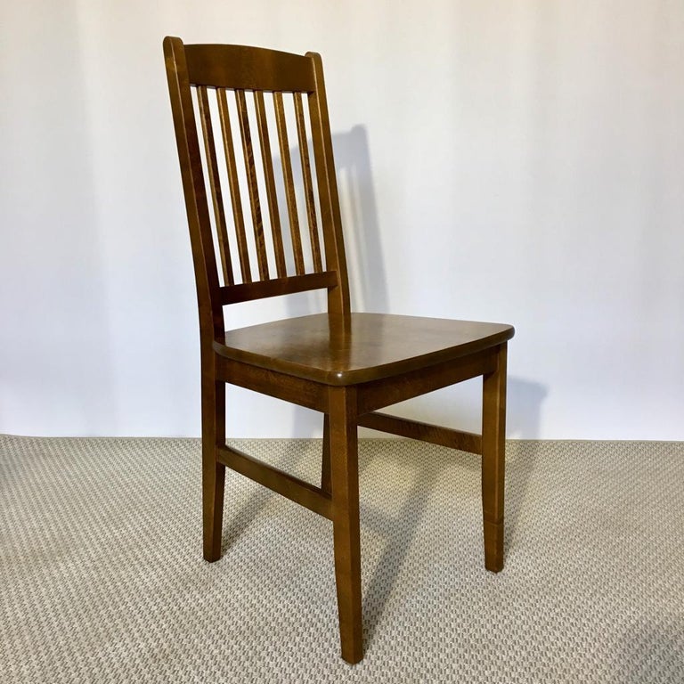 Set of 8 Vintage Birch Dining Chairs at 1stDibs