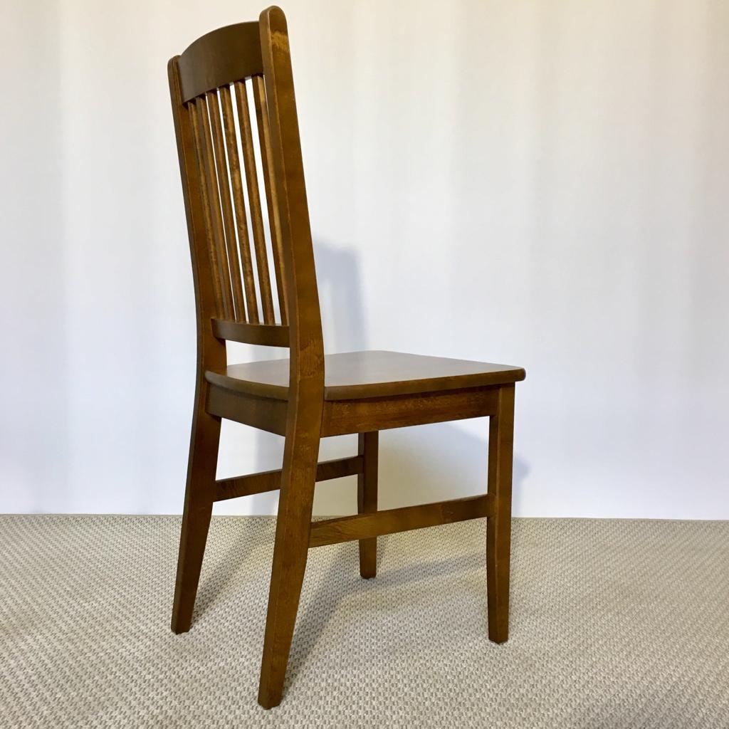 Set of 8 Vintage Birch Dining Chairs 1