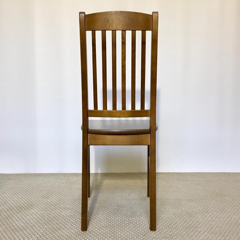 Set of 8 Vintage Birch Dining Chairs at 1stDibs