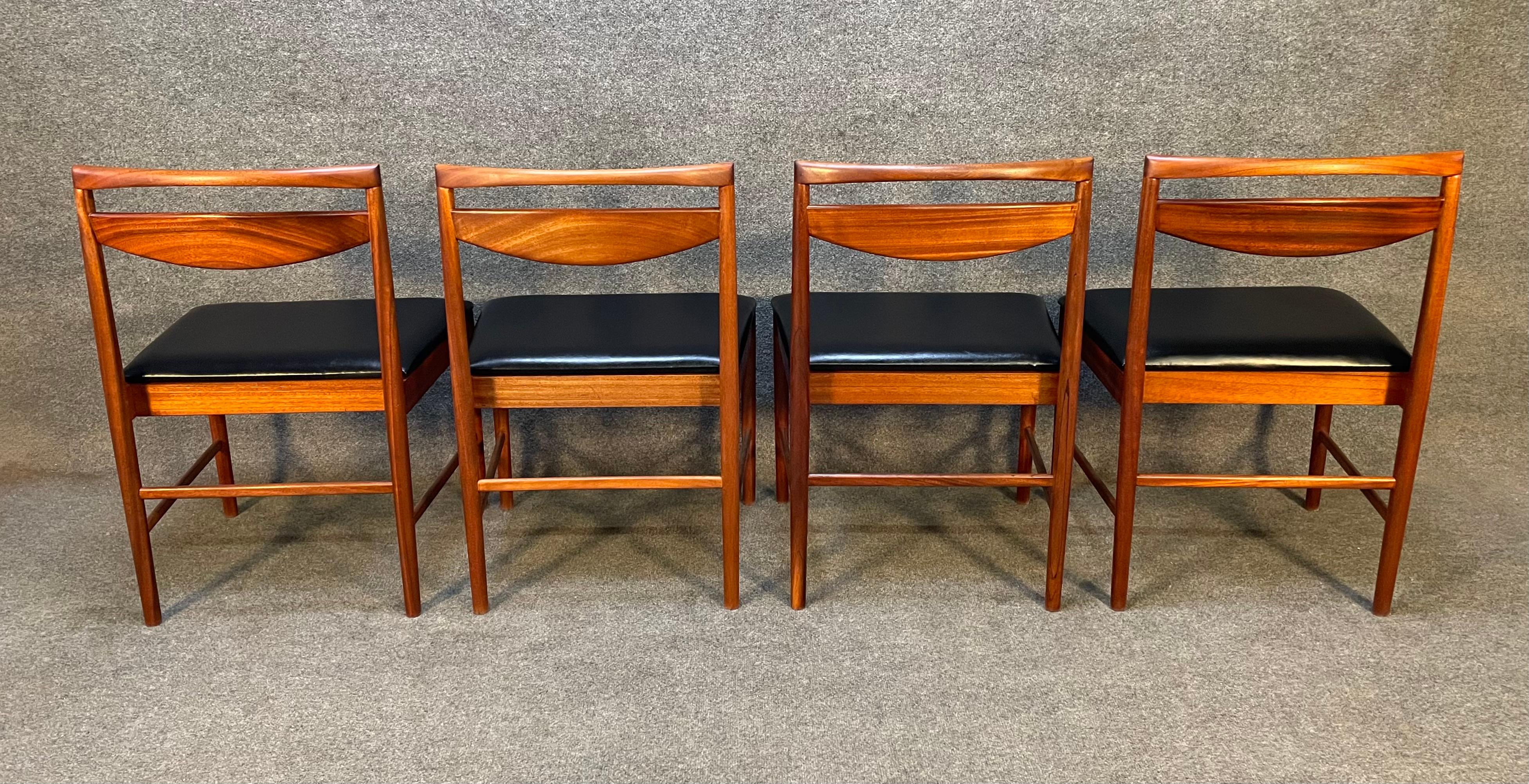 Set of 8 Vintage British Mid-Century Modern Mahogany Dining Chairs by McIntosh 3