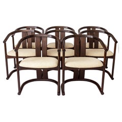 Set di 8 poltrone da pranzo vintage Casala - 1960/70 Mid-Century Modern in legno
