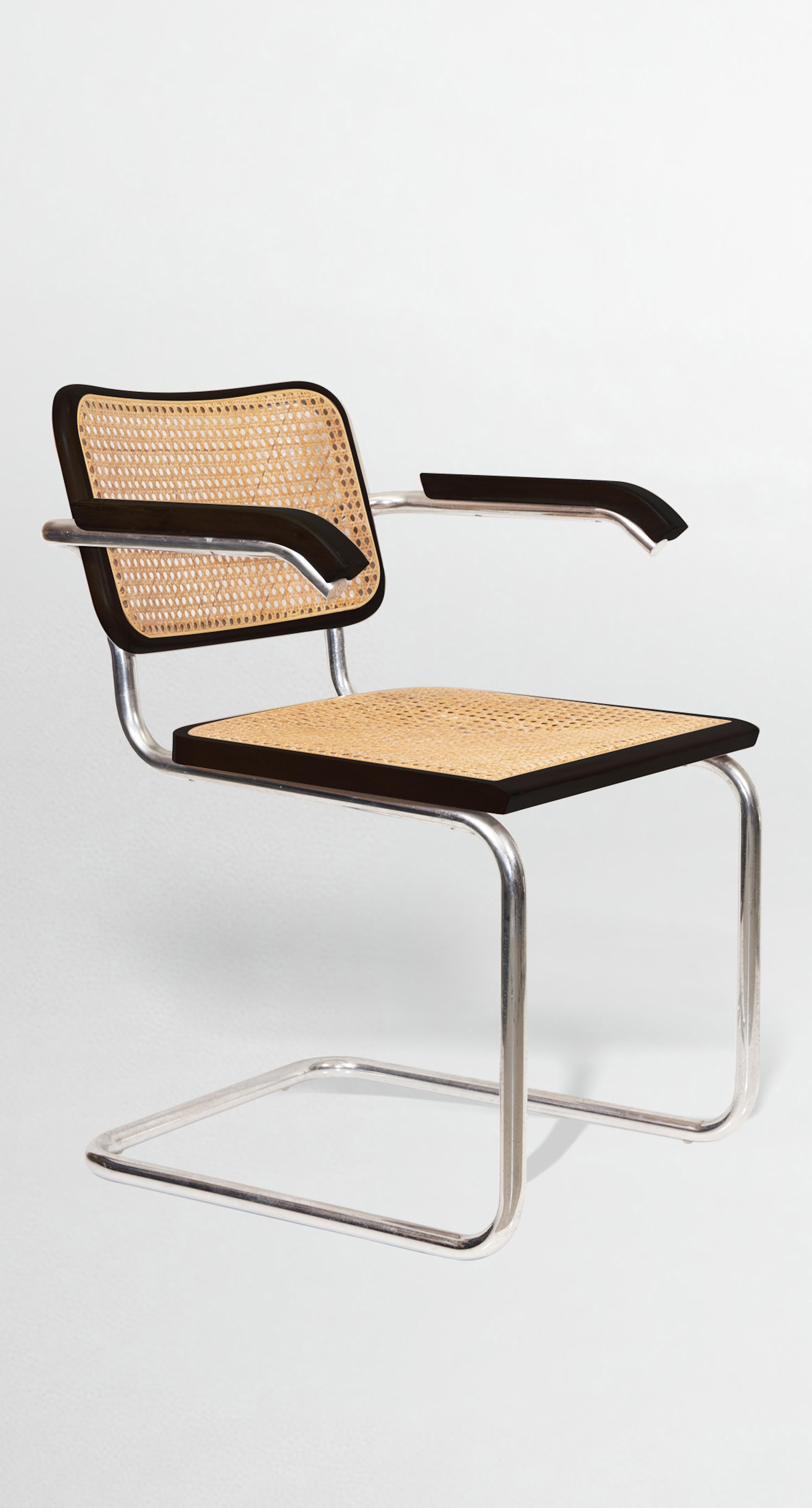 Italian Set of 8 Vintage Cesca Chairs by Marcel Breuer, 1970s