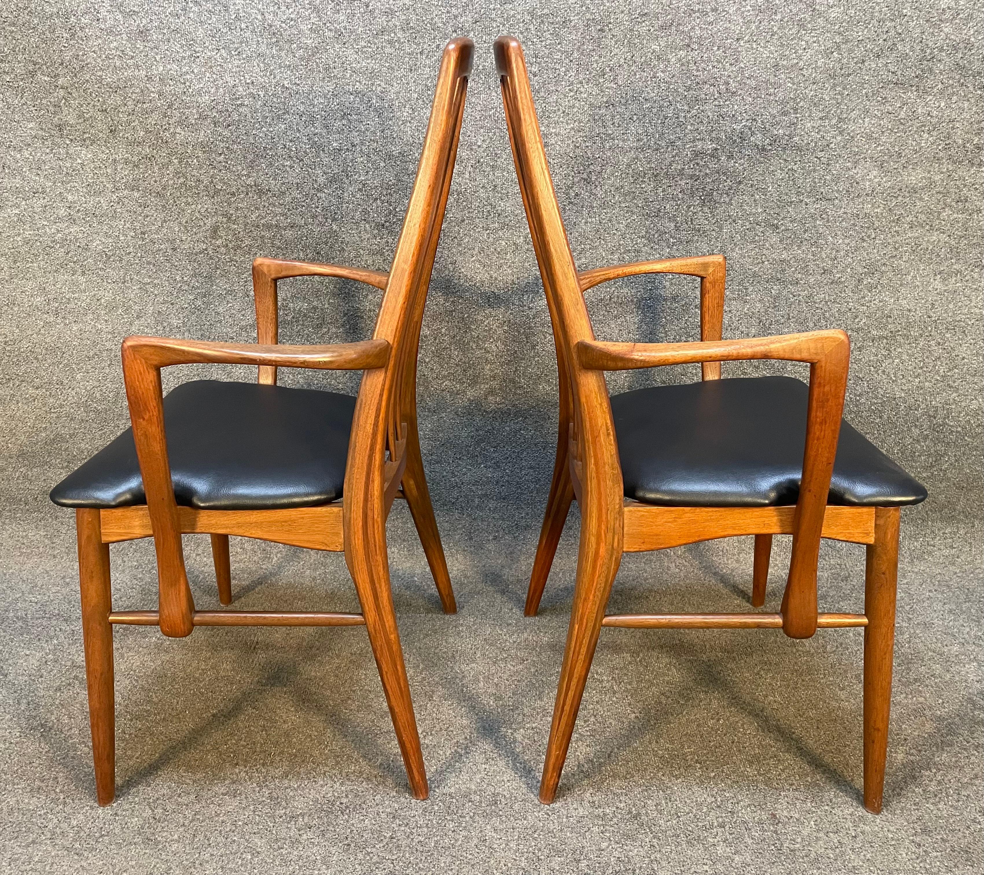 Set of 8 Vintage Danish Mid-Century Modern Walnut 