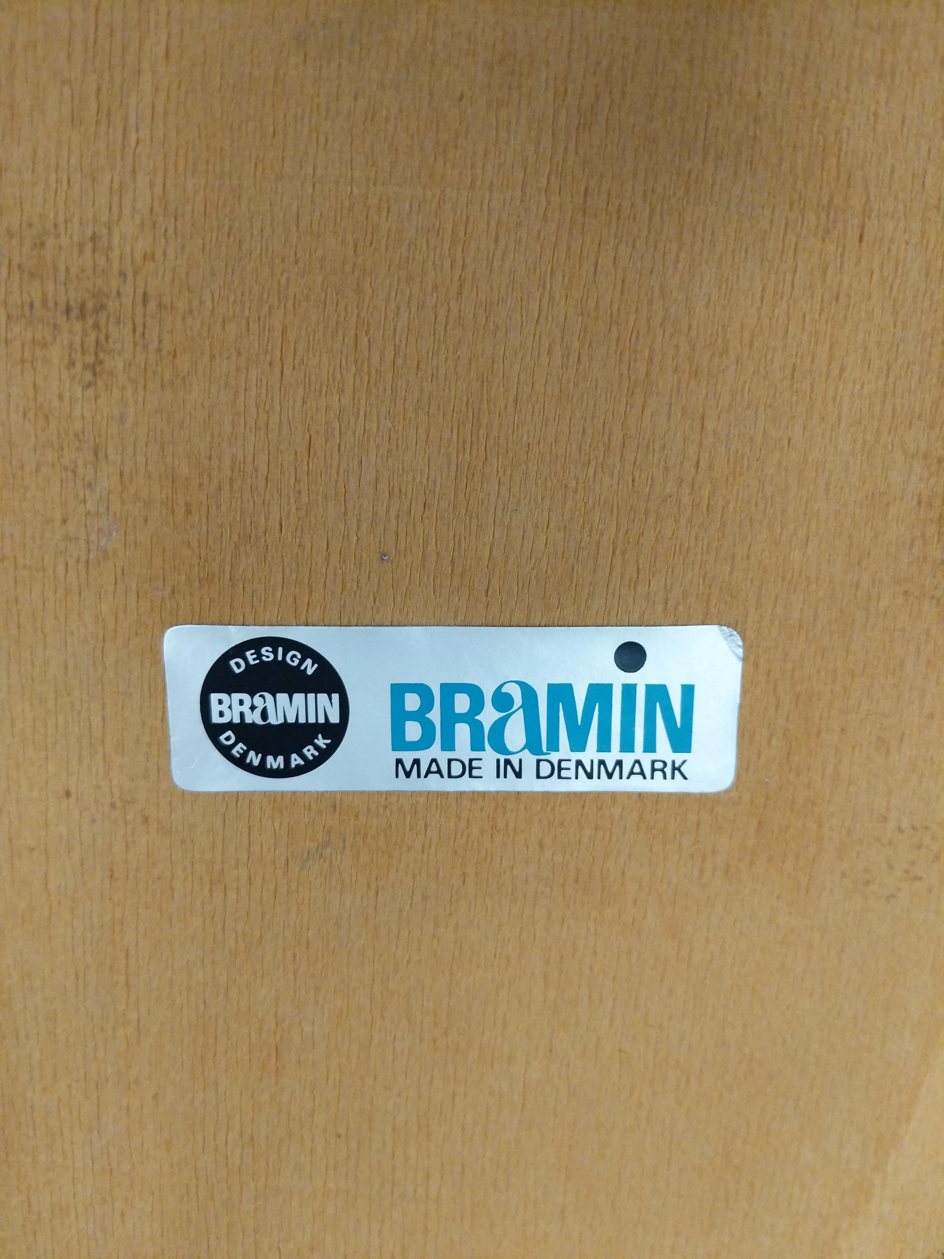 Set of 8 Vintage Danish Modern Dining Chairs by Bramin im Angebot 2