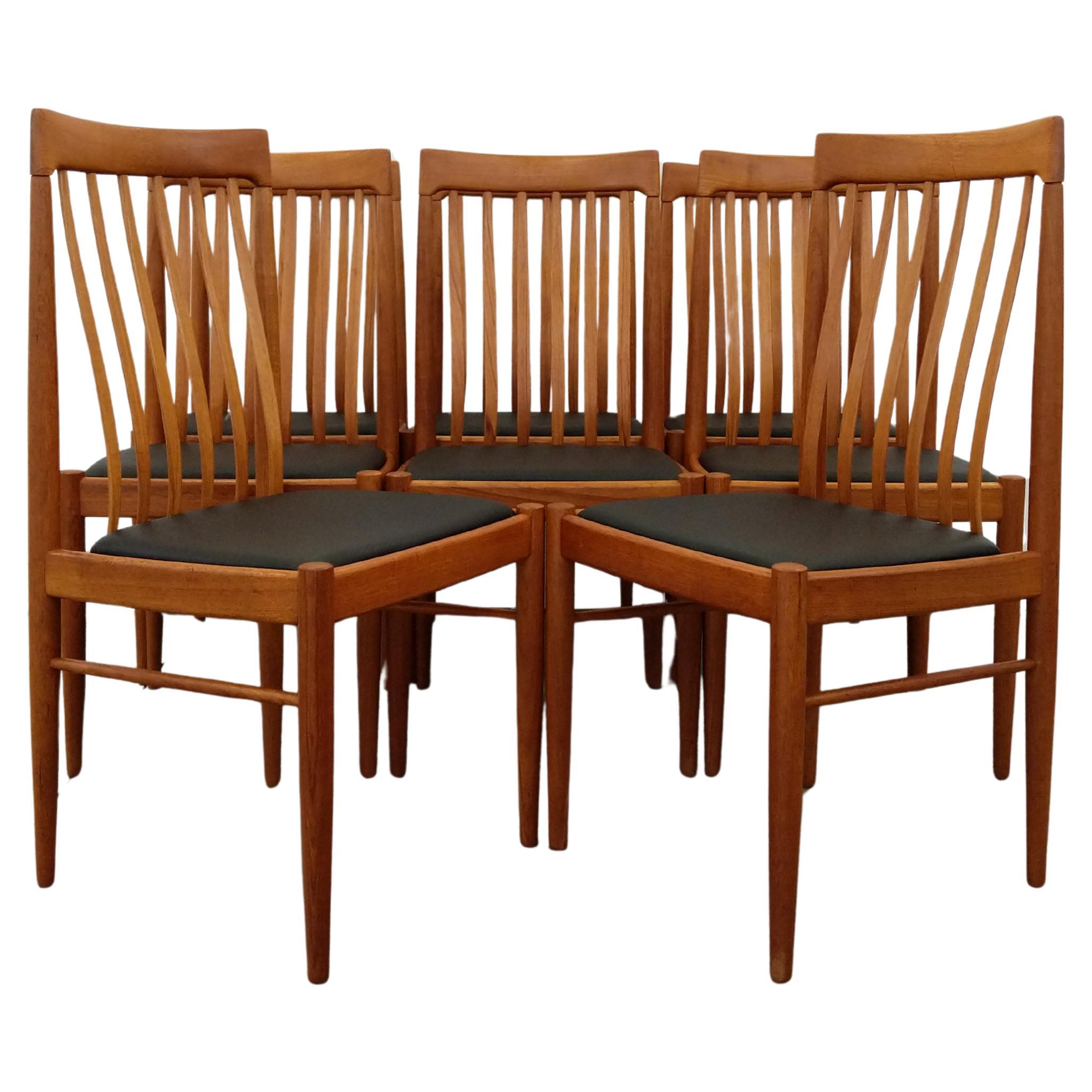 Set of 8 Vintage Danish Modern Dining Chairs by Bramin