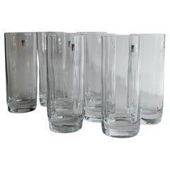 Set of 8 Vintage Drinking Glasses by Luigi Bormioli, Italy, 1980s