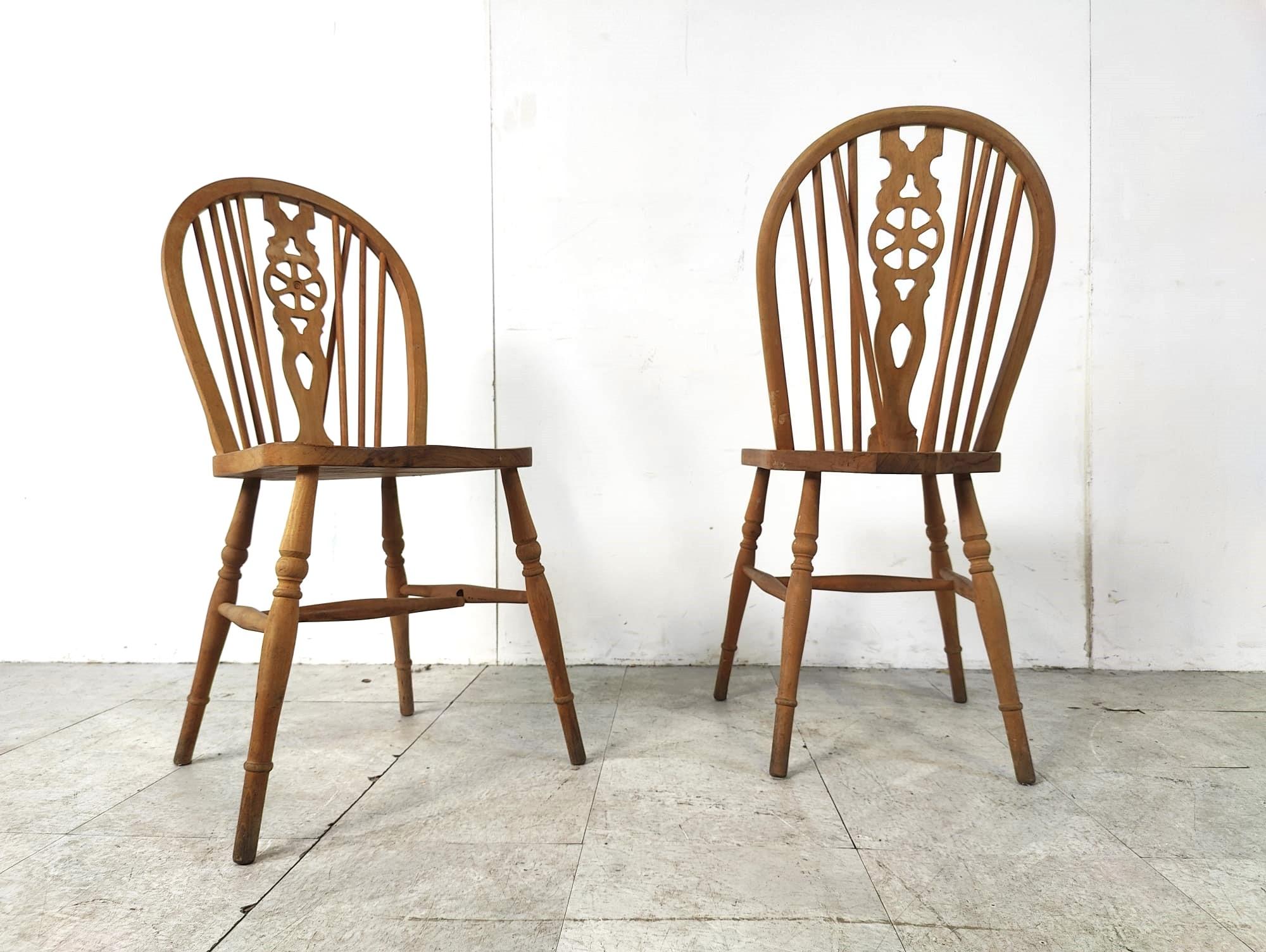 Set of 8 Vintage  Ercol Dining Chairs , 1950's For Sale 3