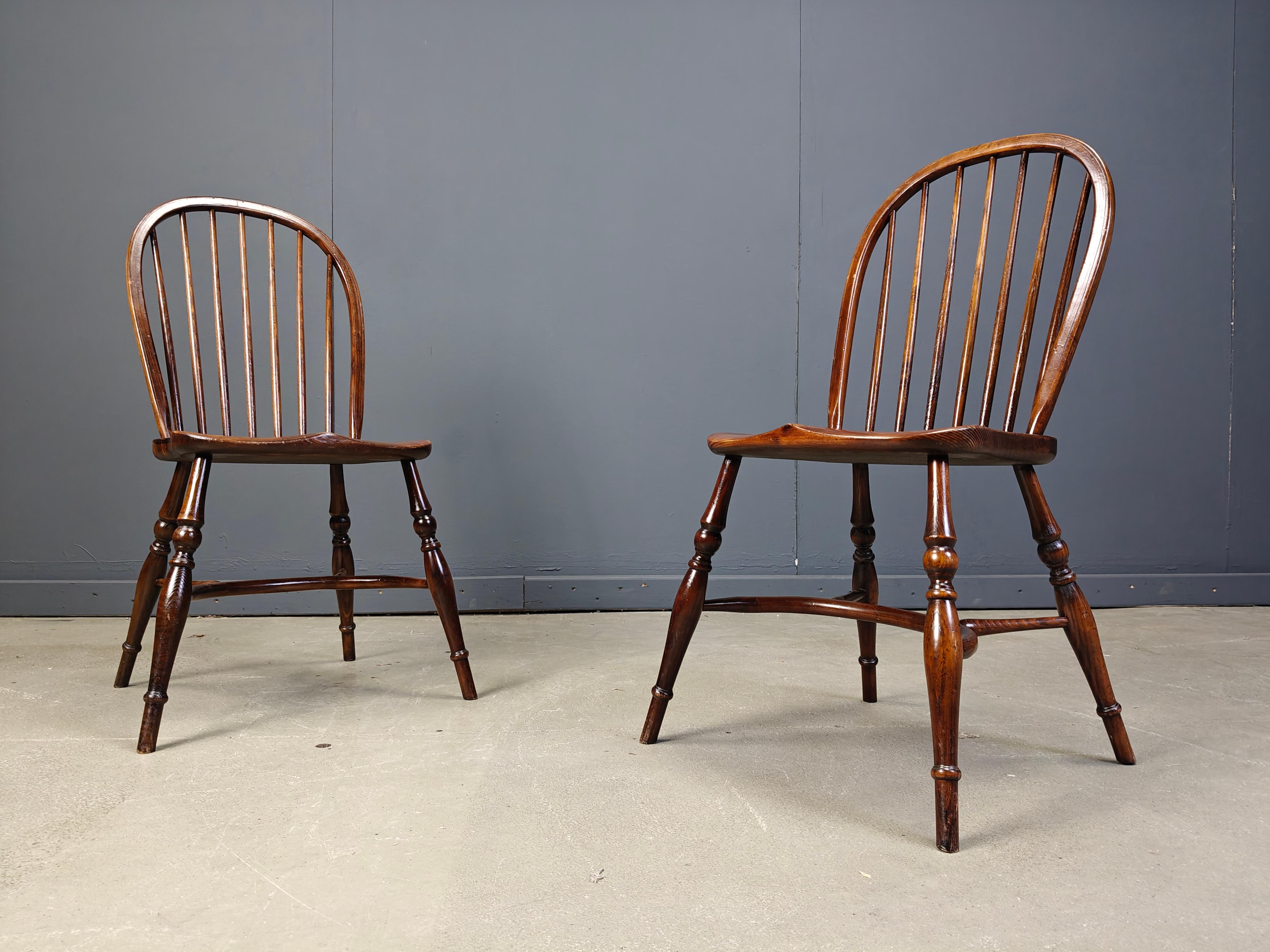 Set di 8 Vintage  Sedie da pranzo Ercol, anni '50 In condizioni buone in vendita a Leuven, Vlaams Gewest