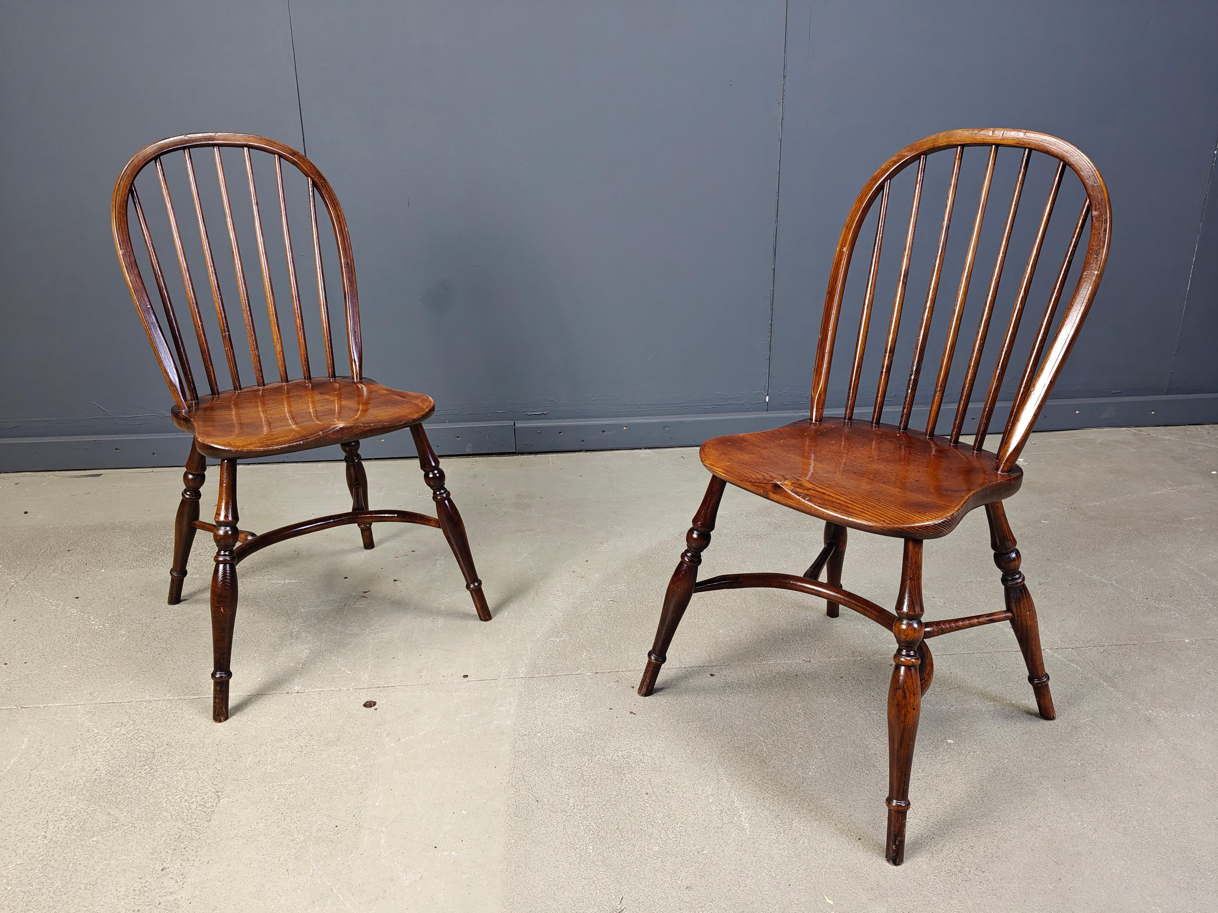 Metà XX secolo Set di 8 Vintage  Sedie da pranzo Ercol, anni '50 in vendita