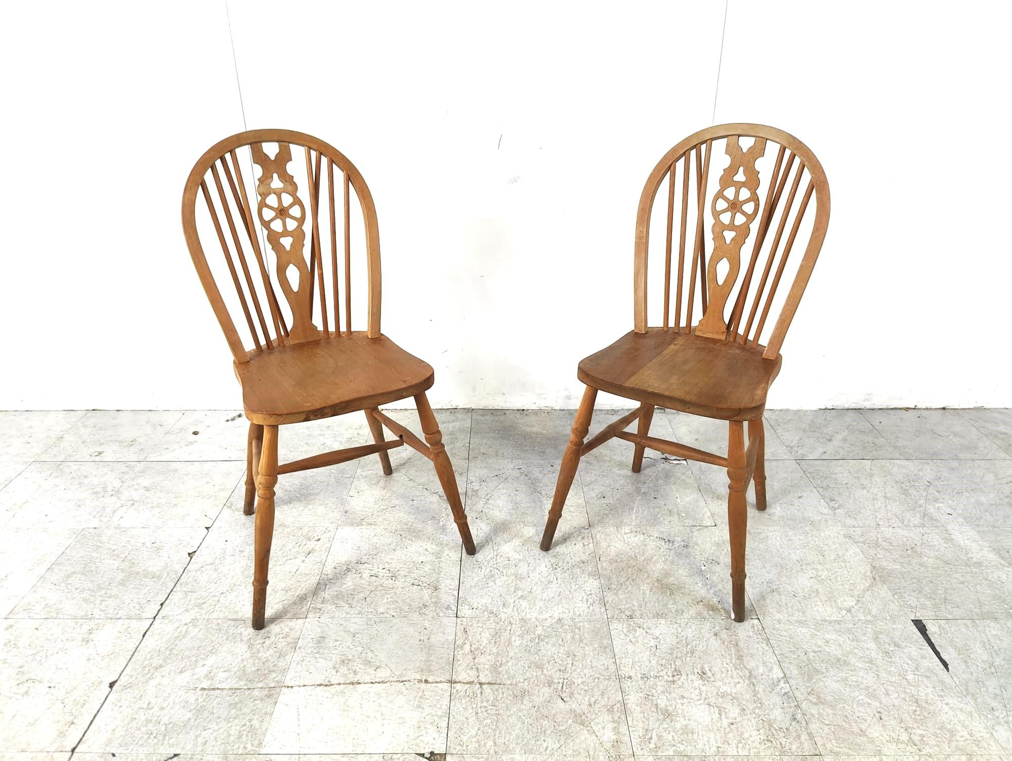 Set of 8 Vintage  Ercol Dining Chairs , 1950's For Sale 2