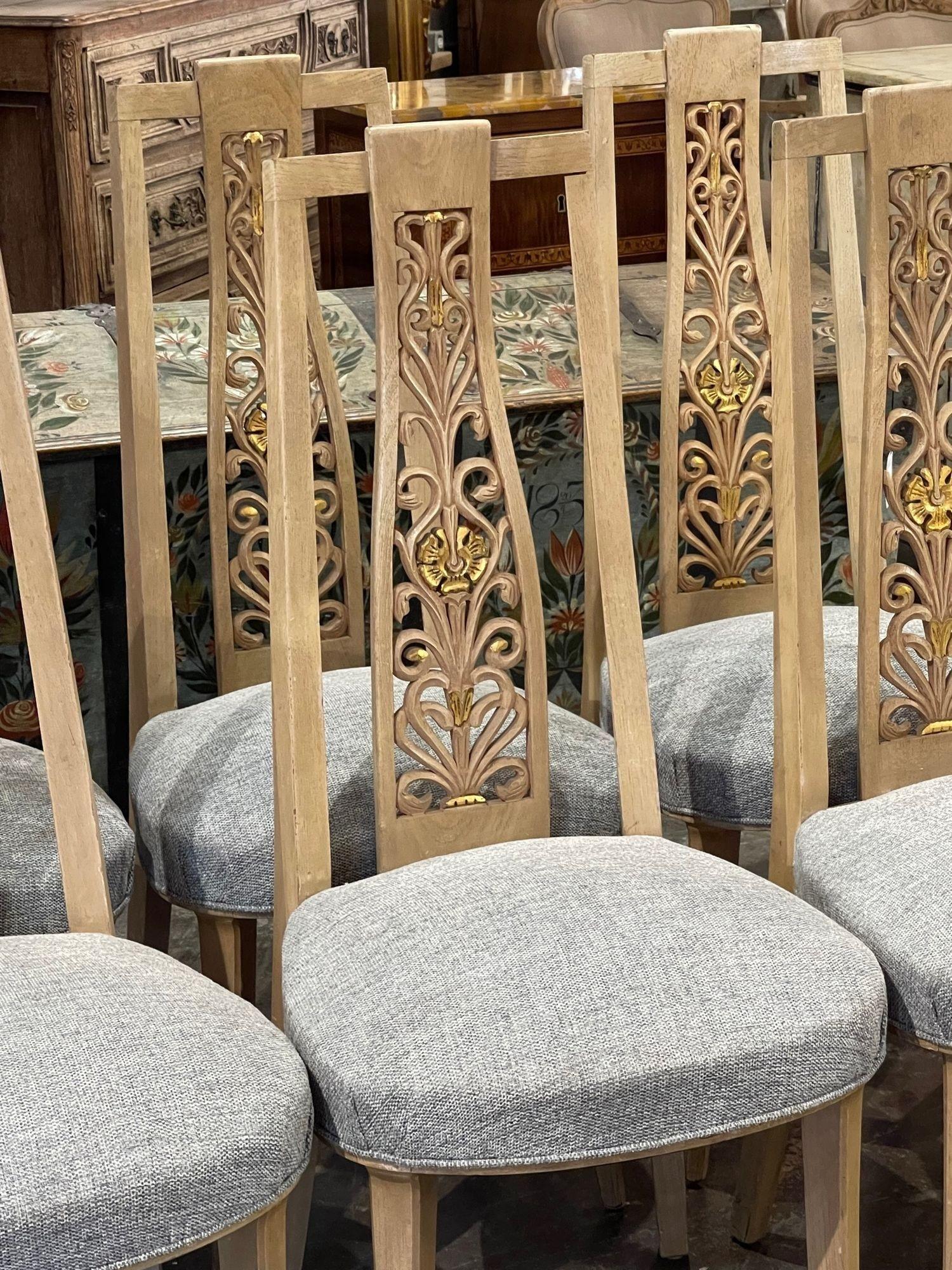 carved back dining chair