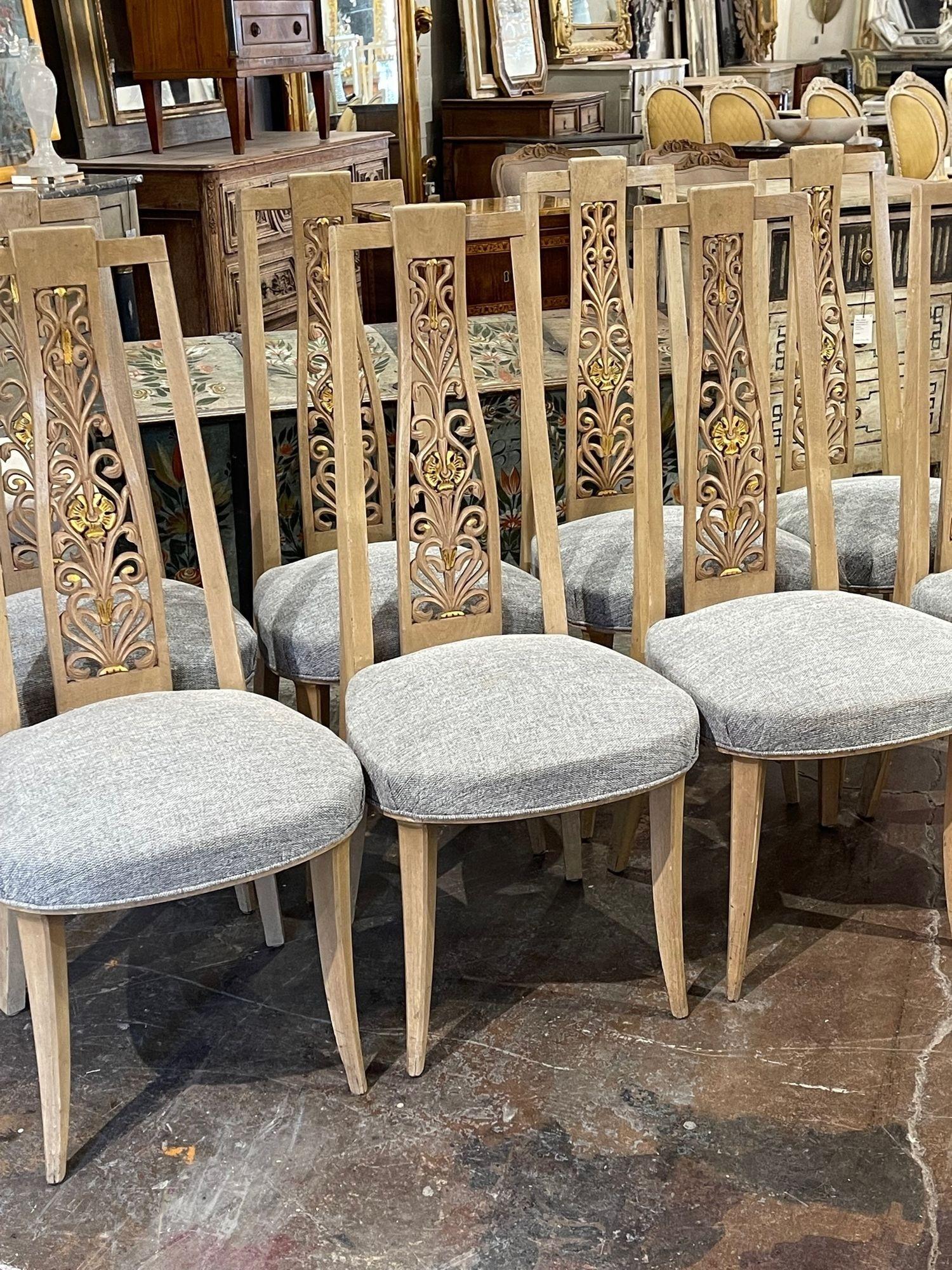 vintage high back dining chairs