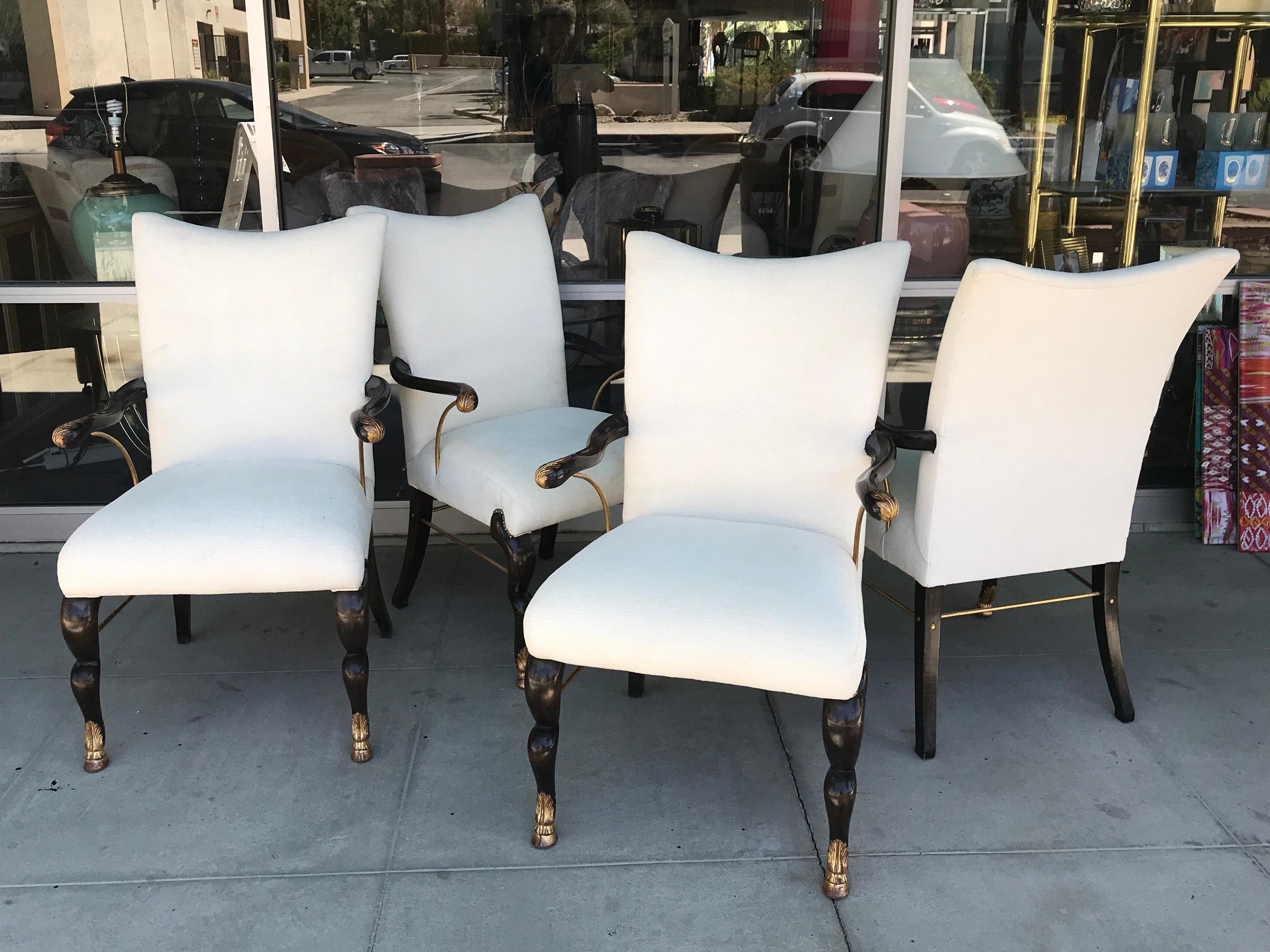 Set of 8 Designer Custom Made Modern Dining Chairs from Steve Chase Estate 1