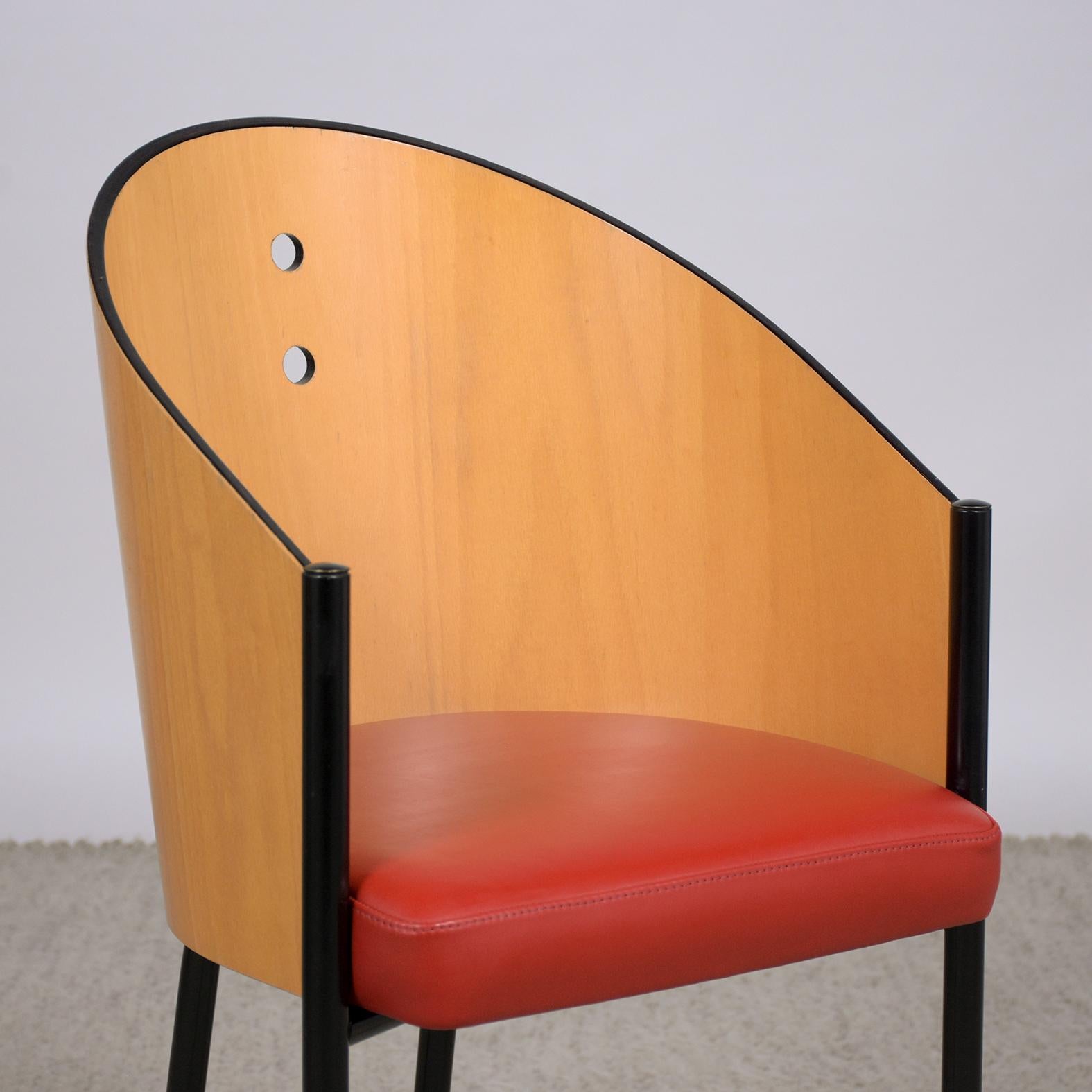 Chaises de salle à manger vintage du milieu du siècle : Elegance dans le design du dossier de baril en vente 4