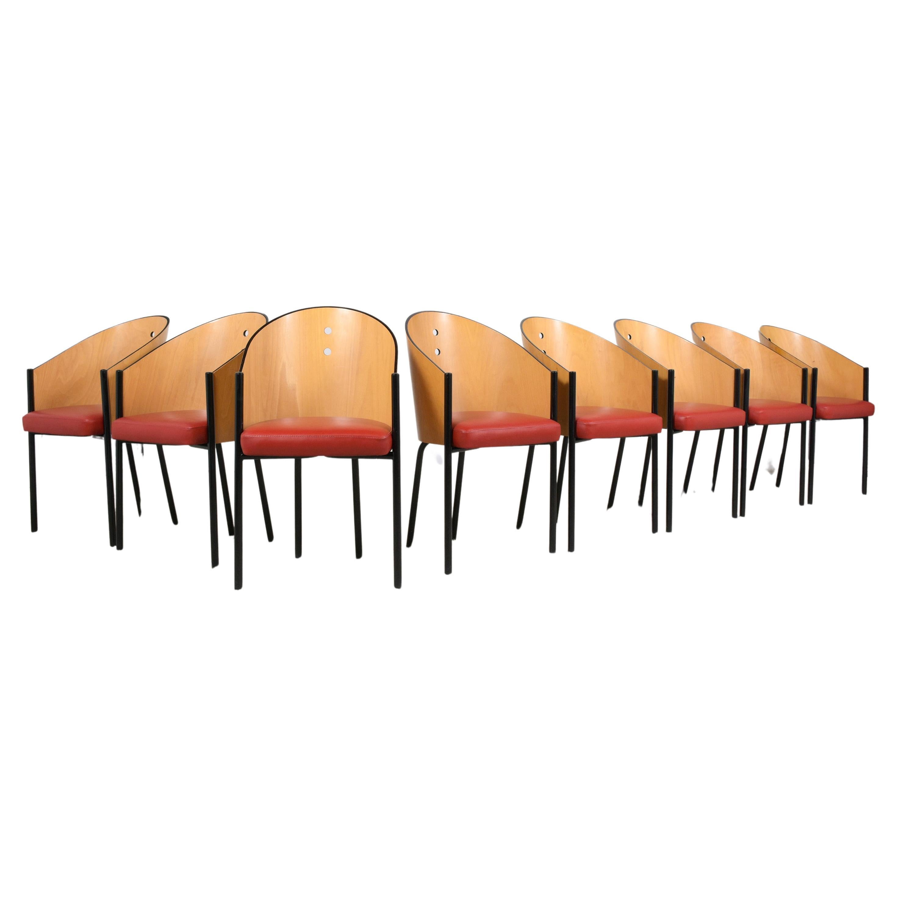 Chaises de salle à manger vintage du milieu du siècle : Elegance dans le design du dossier de baril en vente