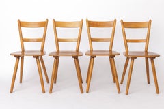Set of 8 Vintage Tübingen Dining Chairs Schäfer Germany 1960s Mid Century