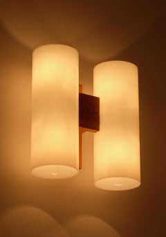 Juego de 8 lámparas de pared de Uno & Östen Kristiansson para Luxus, años 60