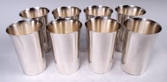 Set di 8 bicchieri Watson American Modern in argento sterling