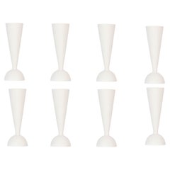 Set di 8 vasi bianchi Konos Matt di Valeria Vasi