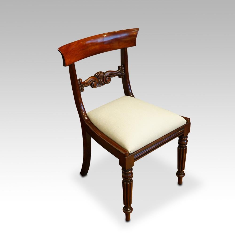 English Set of Eight William IV Dining Chairs