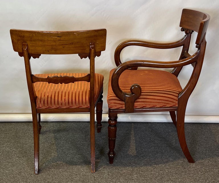 Set of 8 William IV Dining Chairs For Sale 1