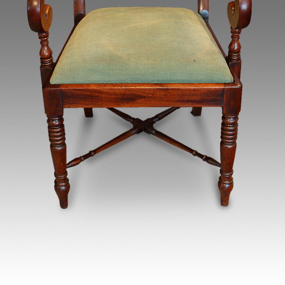 Set of 8 William IV Mahogany Dining Chairs 7