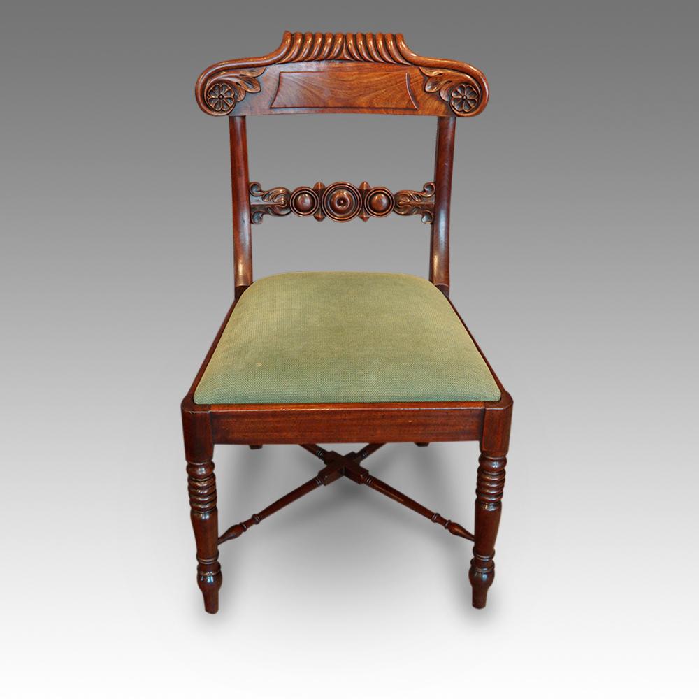 Set of 8 William IV Mahogany Dining Chairs 10