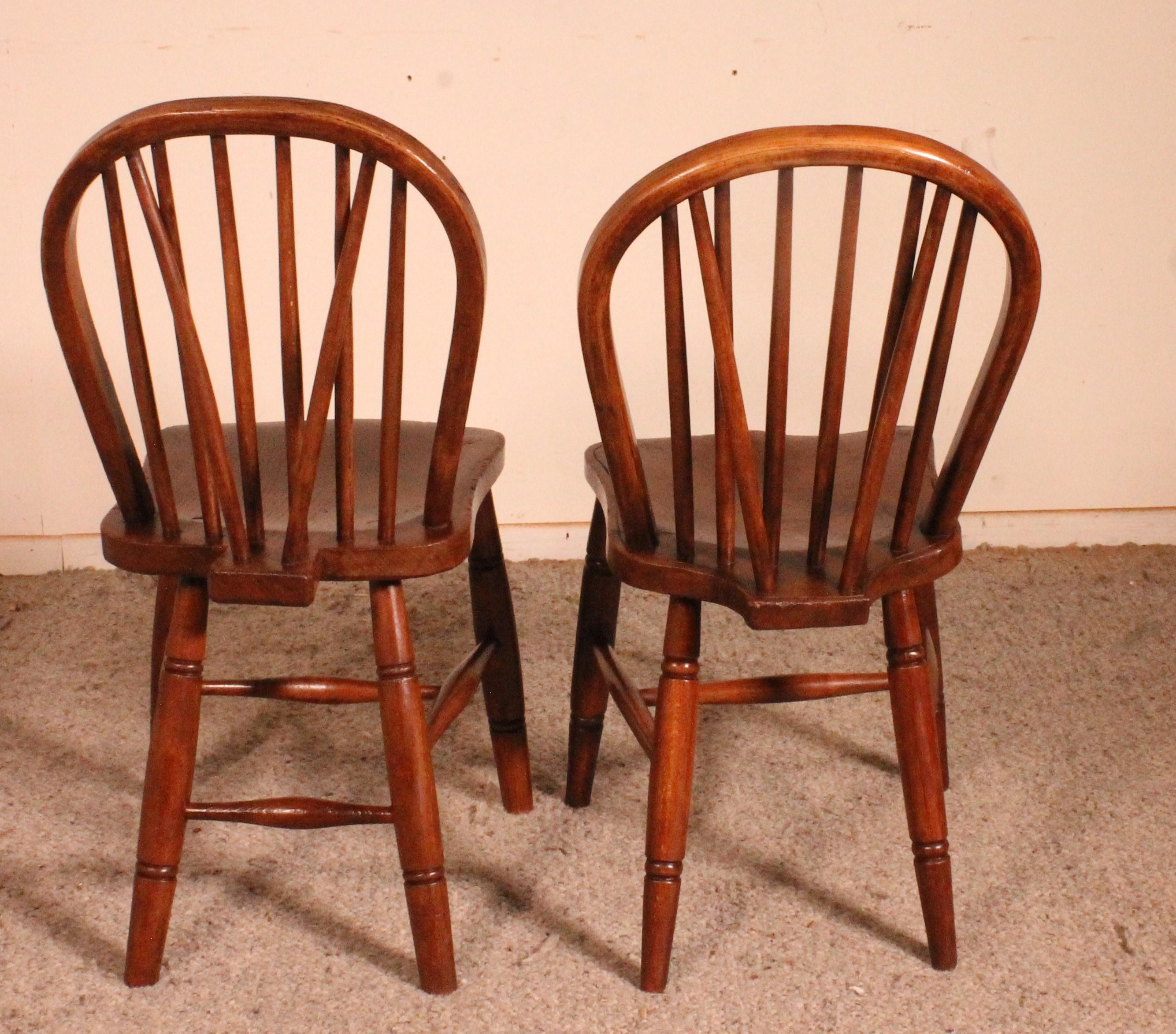 Set of 8 Windsor Chairs 19th Century-England In Good Condition In Brussels, Brussels