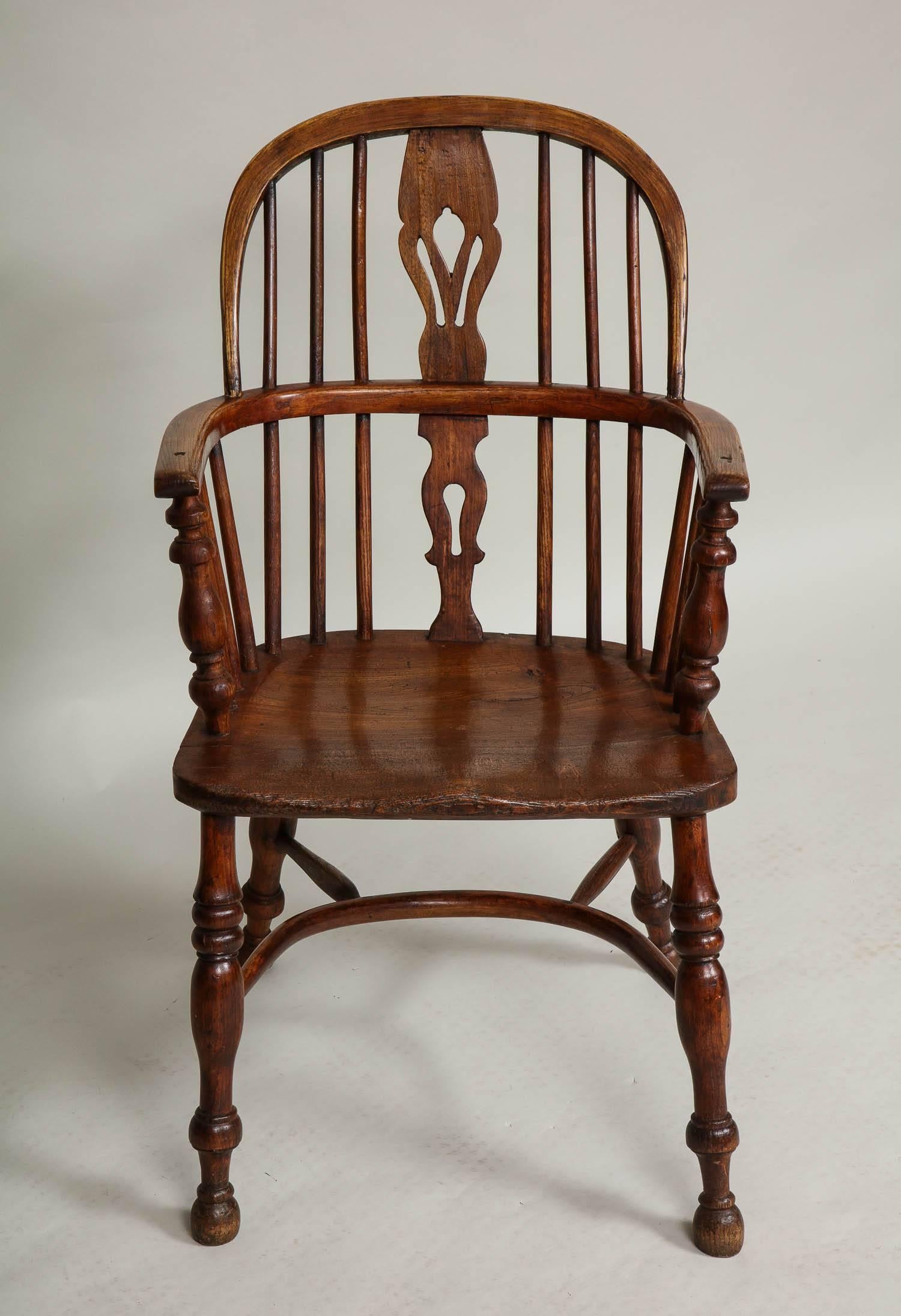 Ash Set of Eight Windsor Chairs