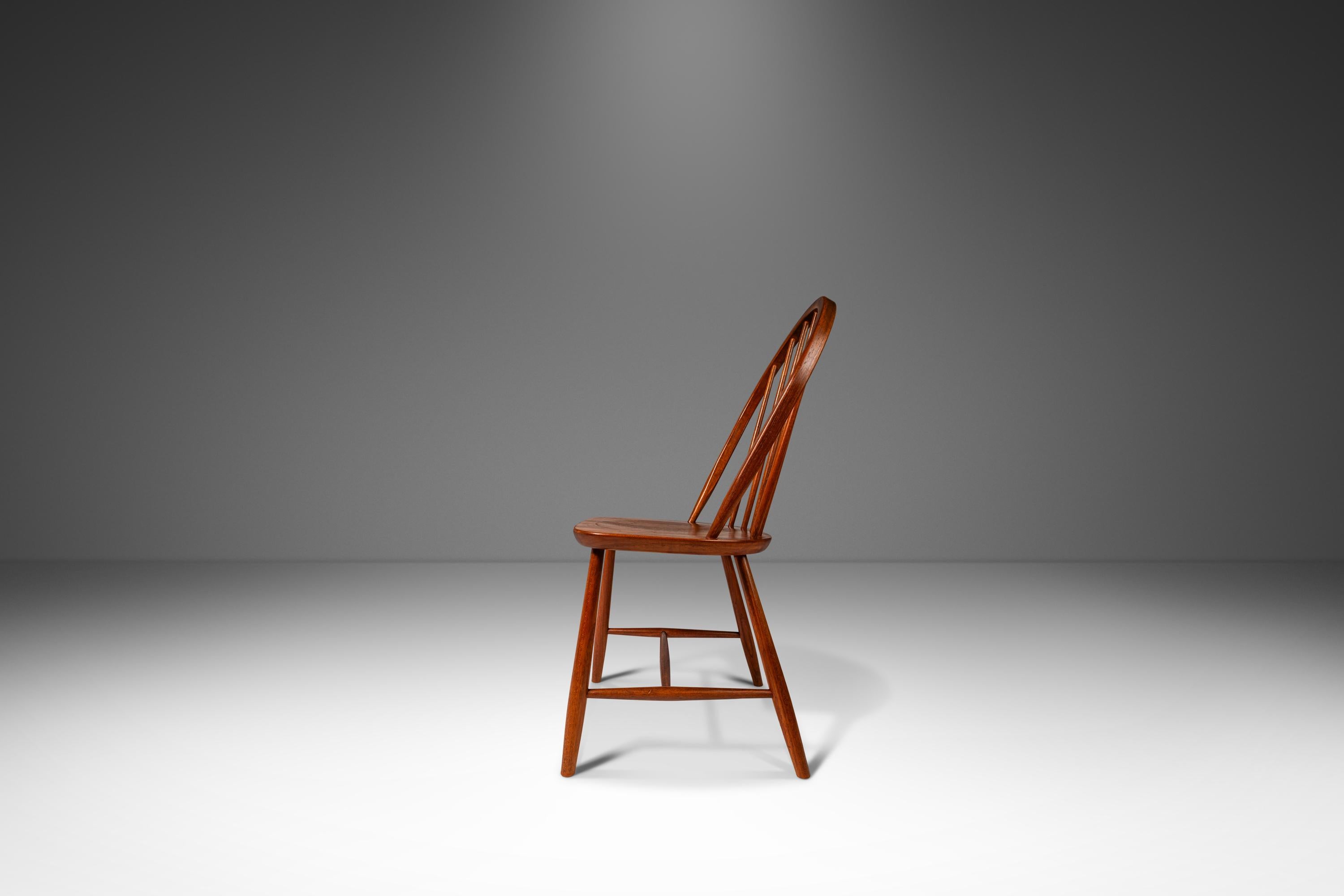 Danish Set of 8 Windsor Dining Chairs by Erik Ole Jørgens for Tarm Stole, Denmark, 1960
