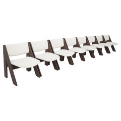 Set of 8 Wooden Chairs by Gigi Sabadin for Stilwood