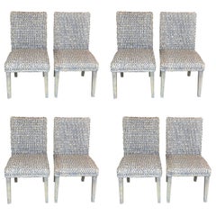 Set of 8 Woven Sea Grass Chairs