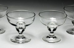 Set of 8pc Set Steuben Crystal Dessert Glasses Compotes