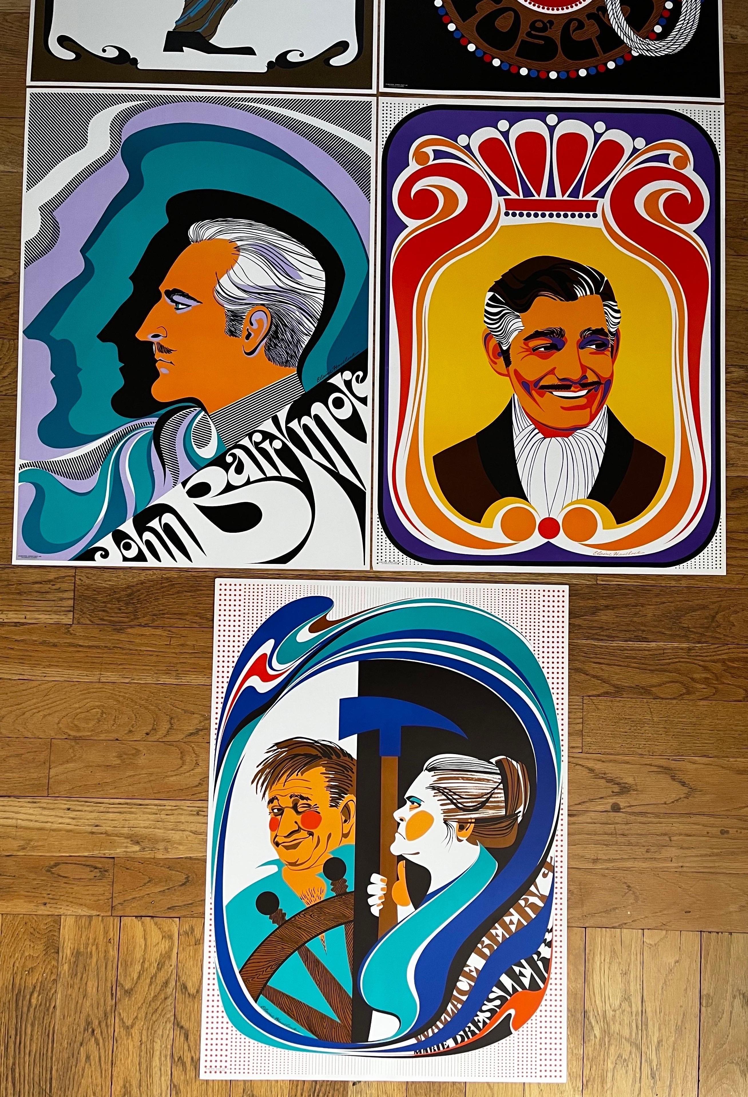 Set of '9' 1968 Elaine Havelock Posters Printed by Royal Screen Craft Inc For Sale 7