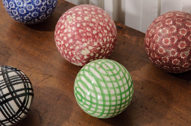 Set of 9 19th Century Scottish Carpet Balls at 1stDibs