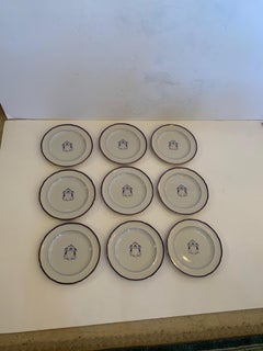 Set of 9 Antique Copeland Spode Dinner Plates