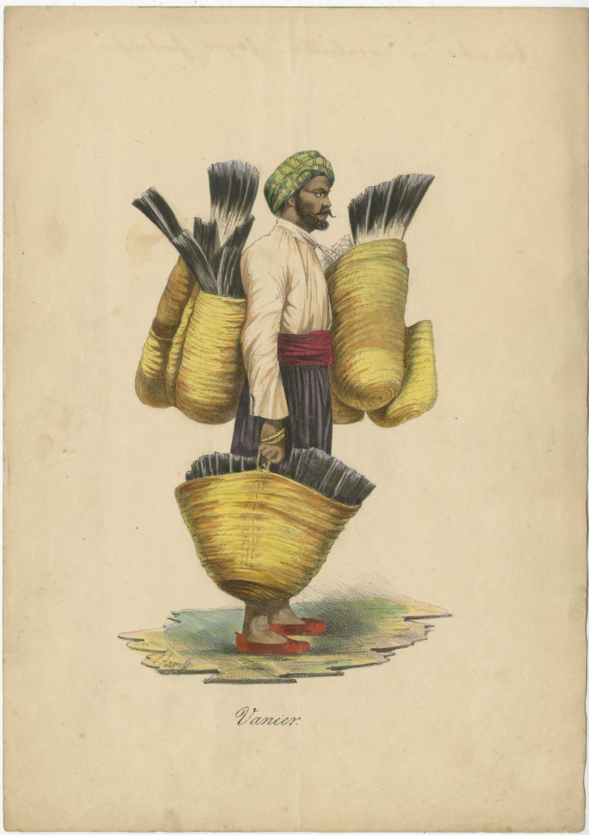 Set of 9 Antique Costume Prints, Turkey, Albania, Anatolia, 'c.1840'